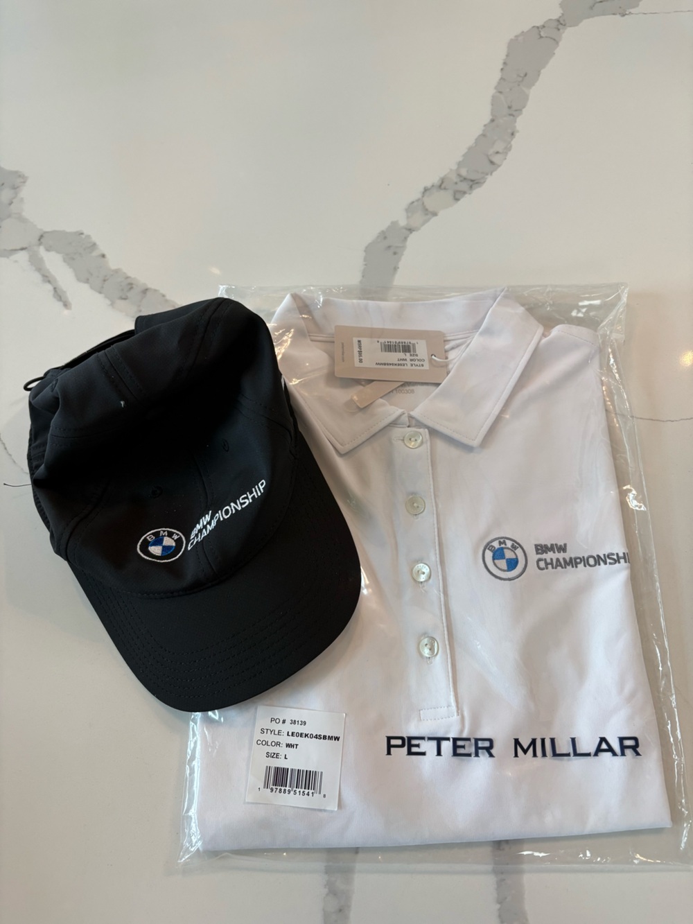 2025 BMW Championship Women’s Peter Millar Golf Polo and Hat-L
